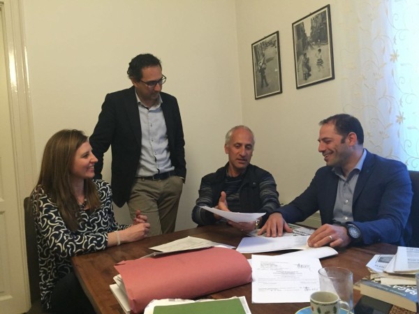 Gli assessori (da sinistra) Carmela Matteliano, Salvatore Picone, Paolo Alessi, Salvatore Manto